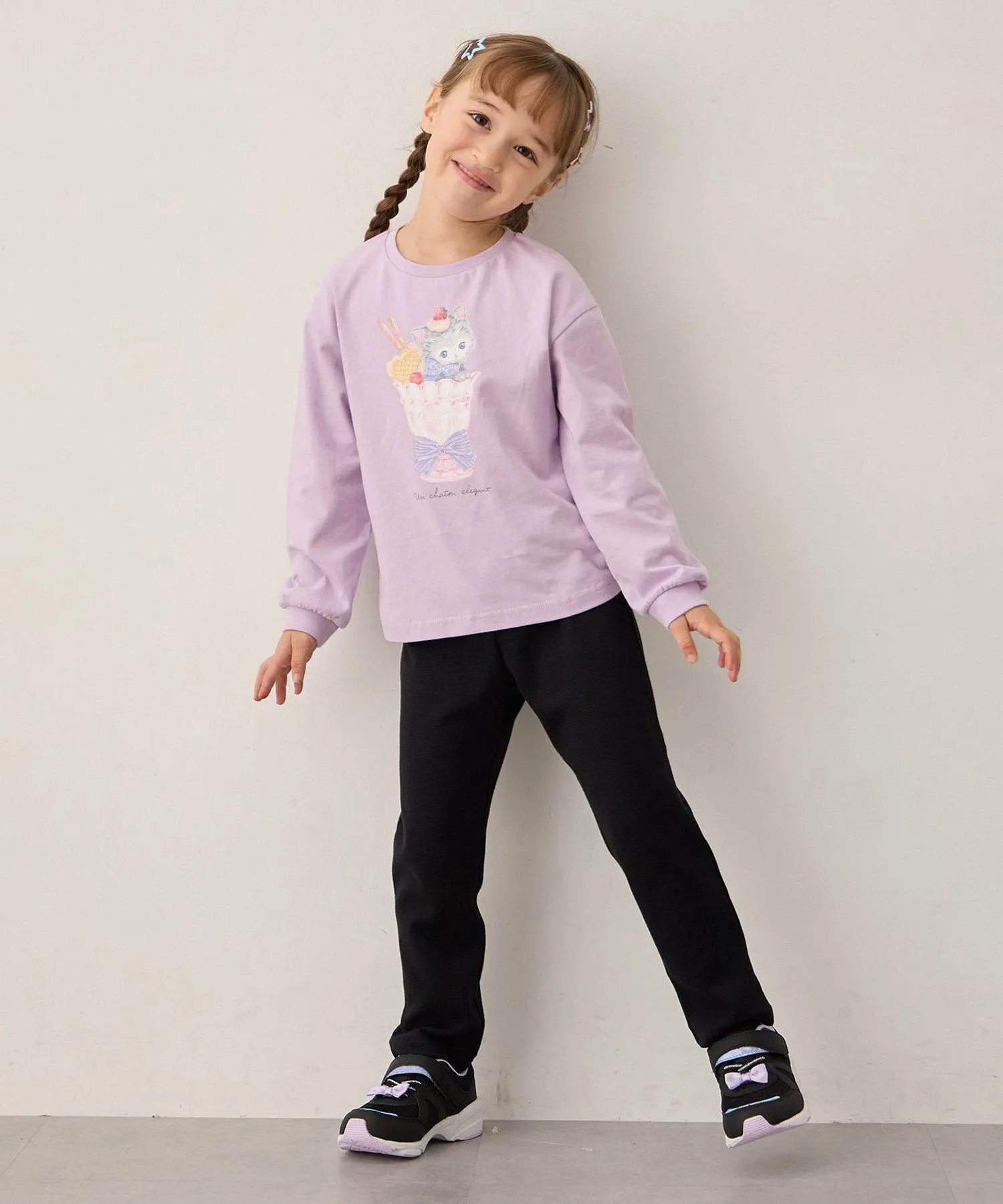 7 Дней в неделю: Кошачьи штаны ANY KIDS, Black [005] — фото 3