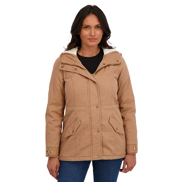 

Утепленная хлопковая куртка-анорак для подростков Sebby, Khaki