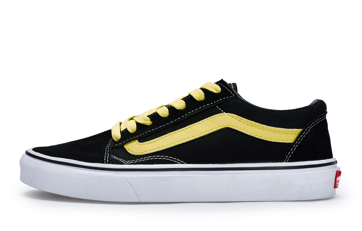 

Кроссовки Vans Old Skool Skateboarding Shoes Unisex Low-top Black/Yellow, черный/желтый