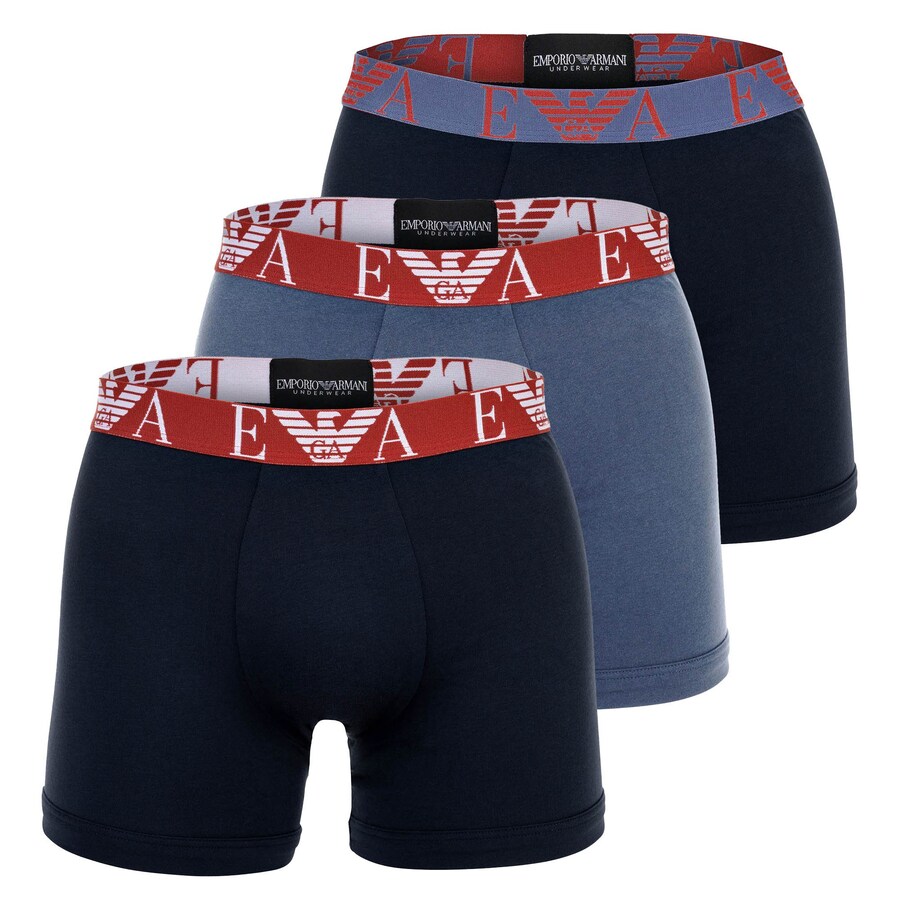 

Боксерские шорты Emporio Armani, цвет Navy/Dusty blue