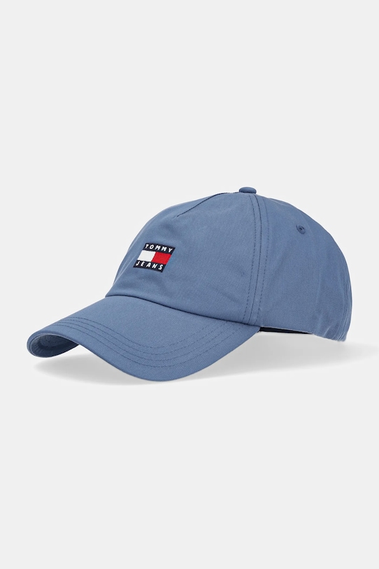 

Хлопковая кепка с козырьком Tommy Jeans, бирюзовый