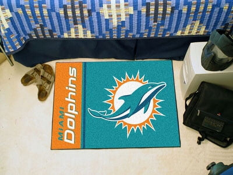

Коврик Miami Dolphins 19 x 30 дюймов, голубой