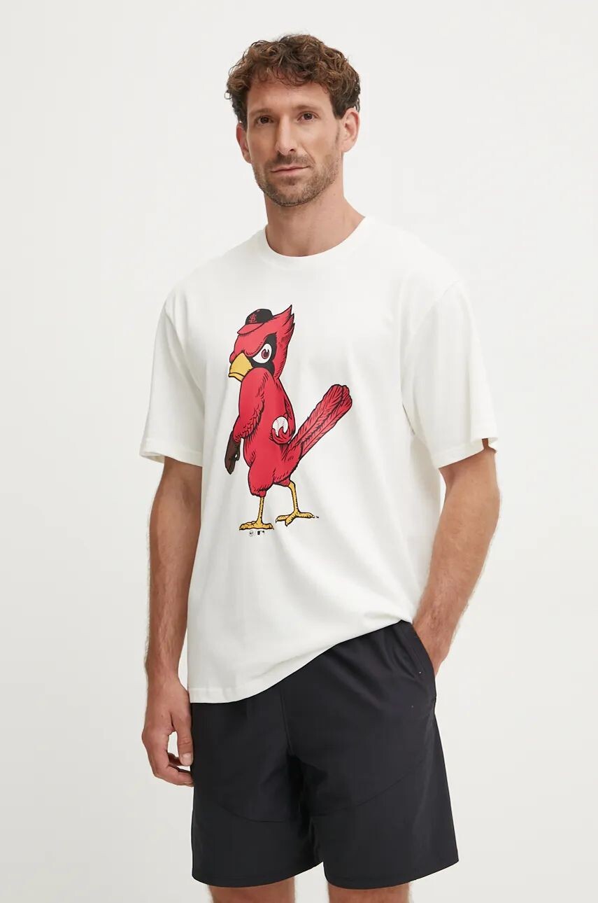 

Хлопковая футболка 47 Brand MLB St Louis Cardinals, бежевый