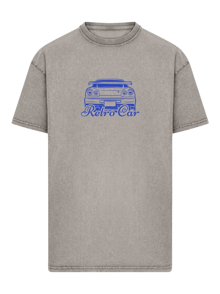 

Футболка Oversize с ретро-автомобилем Oversize в японском уличном стиле на асфальте F4NT4STIC