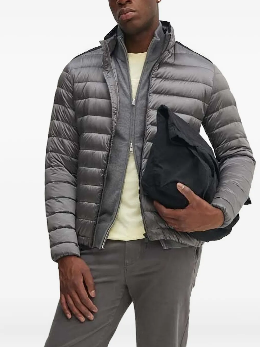 

Кардиган с воротником на молнии Gant, серый