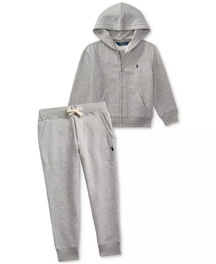 Толстовка из хлопкового флиса для малышей и маленьких мальчиков Polo Ralph Lauren, черный — фото 3