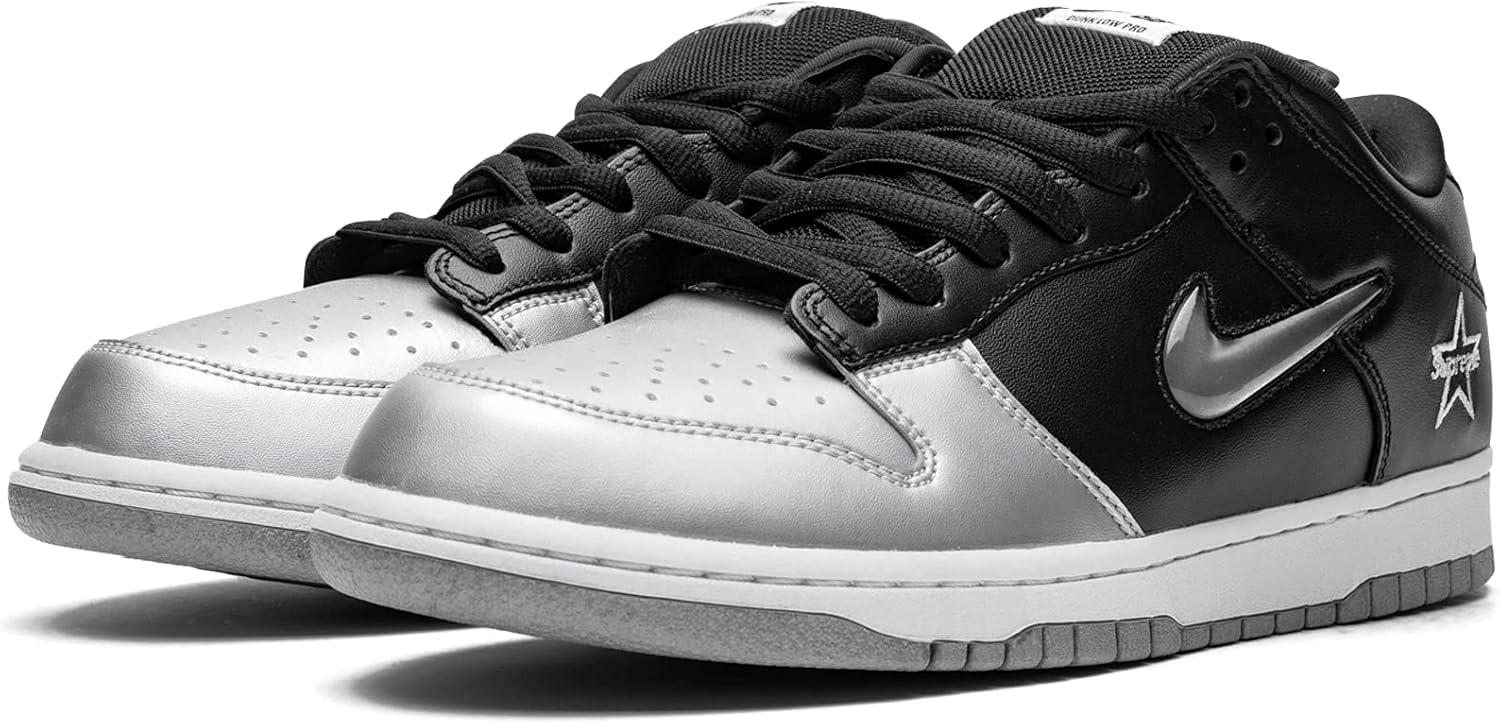 Мужские кроссовки Nike SB Dunk Low OG QS Supreme CK3480, серебро — фото 2