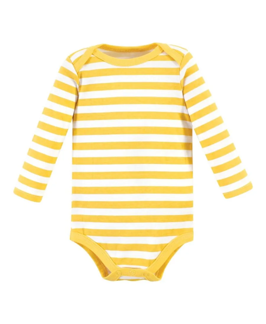 Хлопковые боди с длинными рукавами, комплект из 3 штук Hudson Baby, Hola Ladies 3-Pack — фото 4