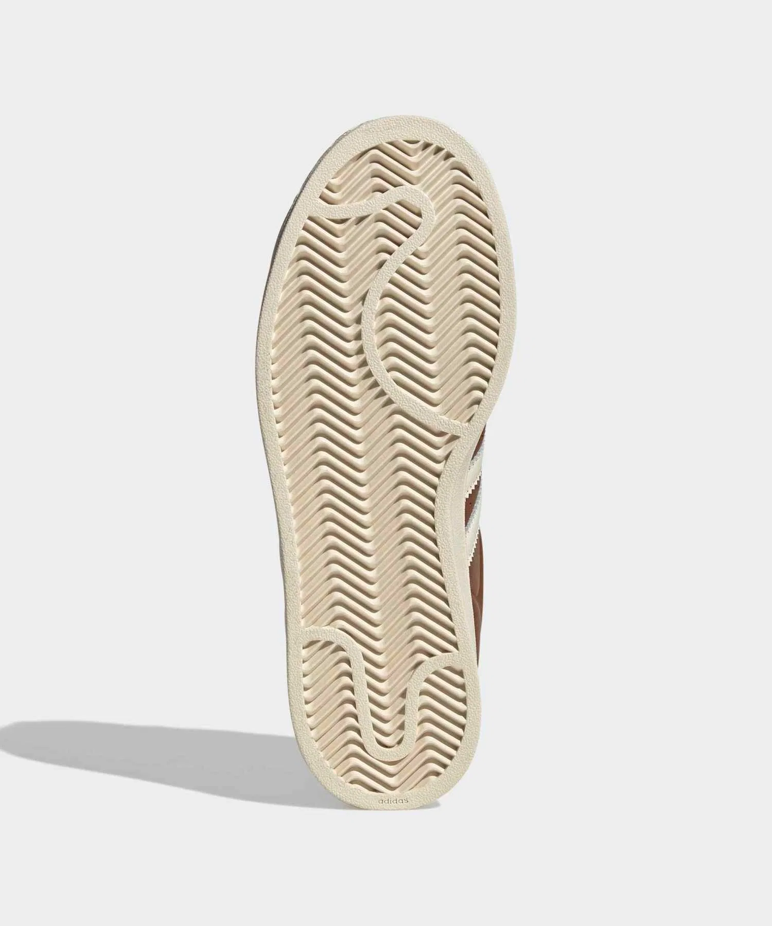 Унисекс кроссовки из натуральной кожи Superstar II adidas коричневые — фото 3
