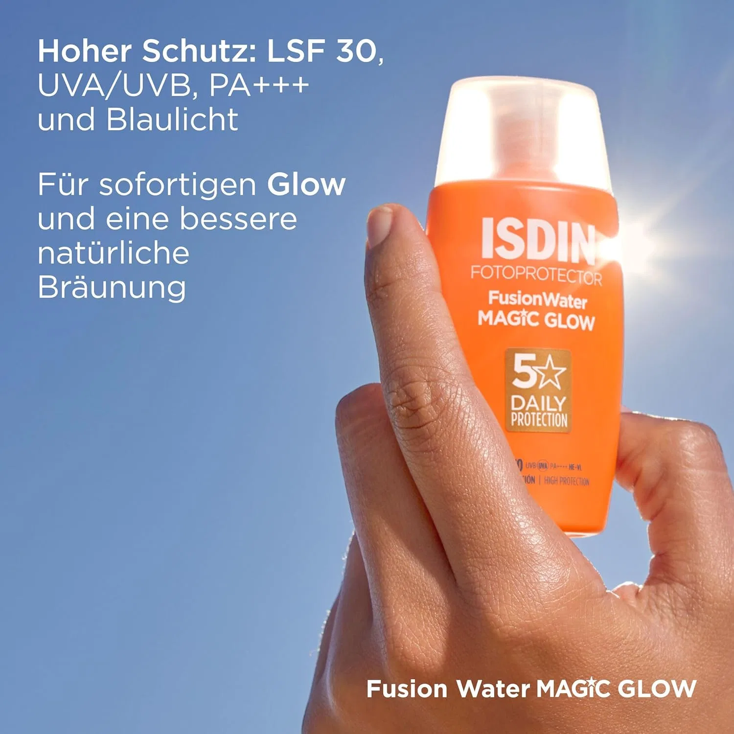 Солнцезащитный флюид для лица «FOTOPROTECTOR FusionWater Magic Glow» SPF 30 от ISDIN Isdin — фото 4
