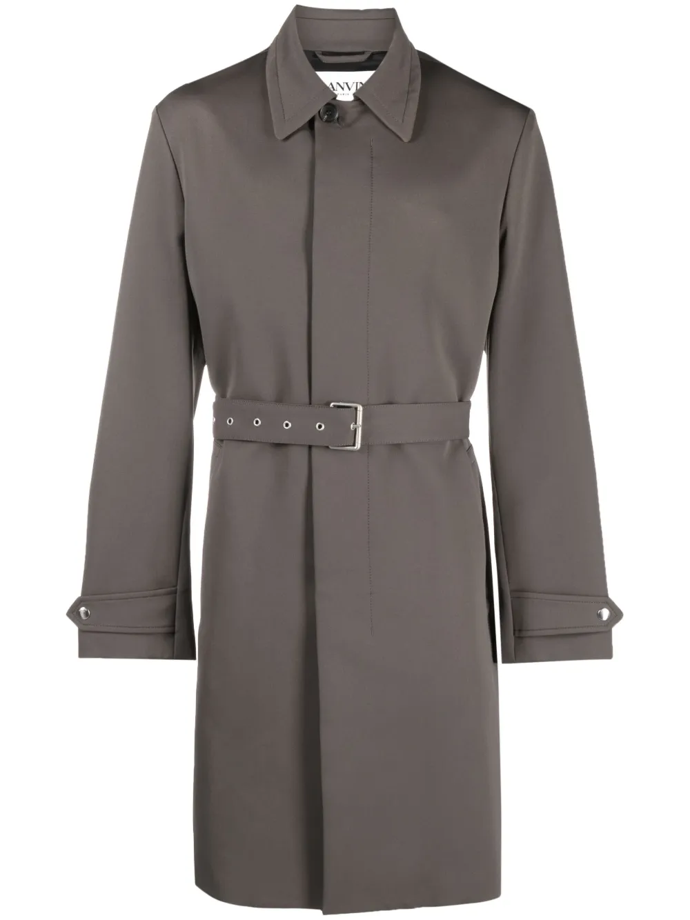 

Тренч с поясом Lanvin, зеленый