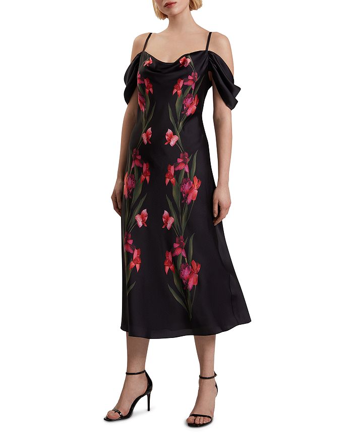 

Люсерн Сатиновое Миди-платье Ted Baker, черный