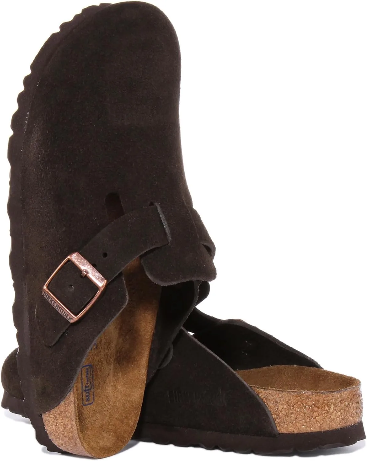 Классические сабо Birkenstock Boston унисекс для взрослых, коричневый — фото 2