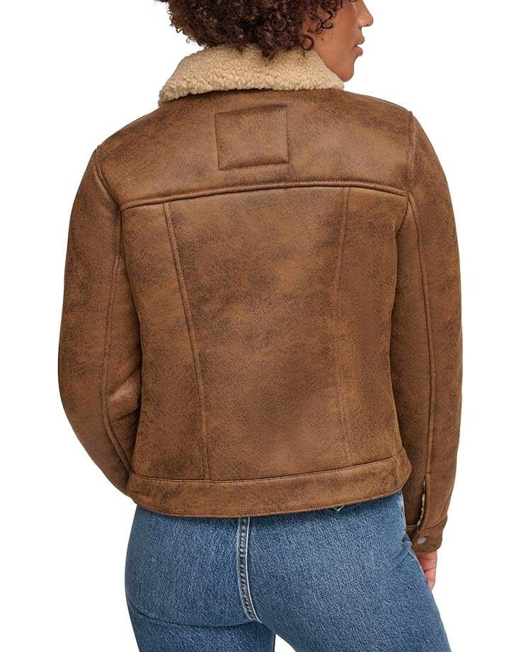 

Куртка Levi's Faux Shearling Trucker Jacket, цвет Brown/Sesame