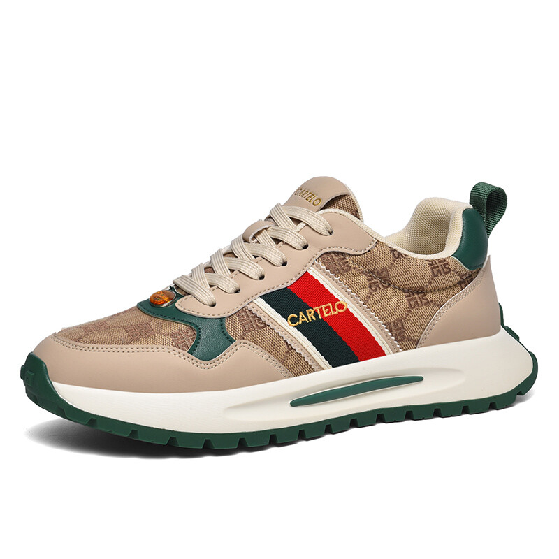 

Кроссовки CARTELO/Catilla crocodile Lifestyle Shoes Men Low-top, бежевый/синий