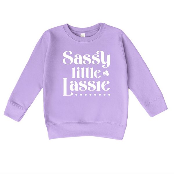 

Стильный детский свитшот Sassy little lassie The Juniper Shop, Lavender