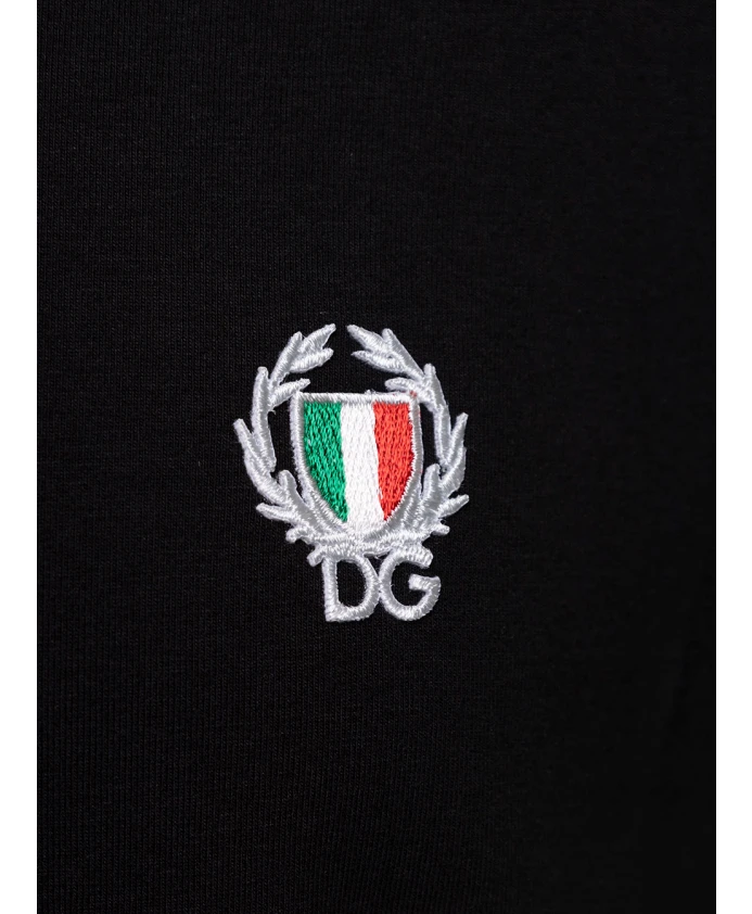 Футболка Scudetto girocollo - черная Dolce & Gabbana, черный — фото 3