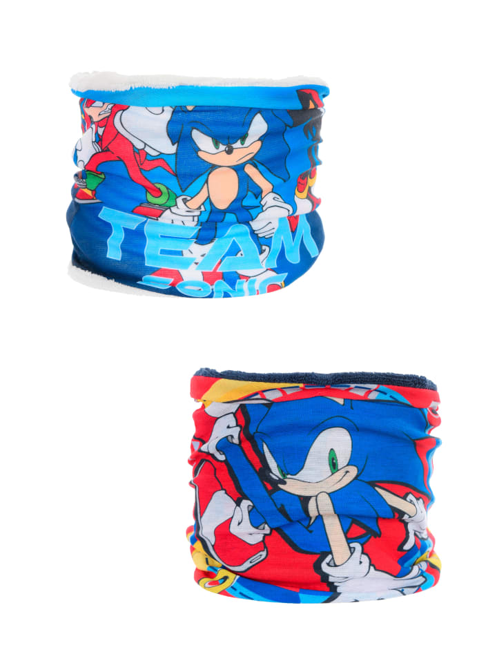 

Детский шарф-труба, 2 шт., с рисунком и флисовой подкладкой, разноцветный Sonic