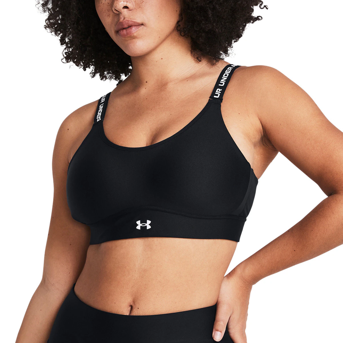 

Спортивный бюстгальтер Infinity 2.0 для женщин от Under Armour, черный/белый