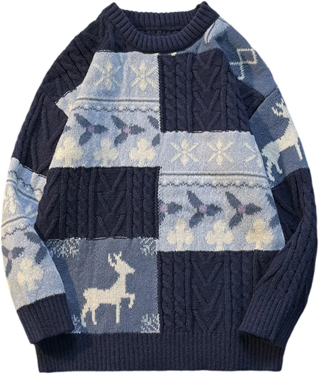 

Свитер ZYXTIM для пары, кабельная вязка, теплый зимний