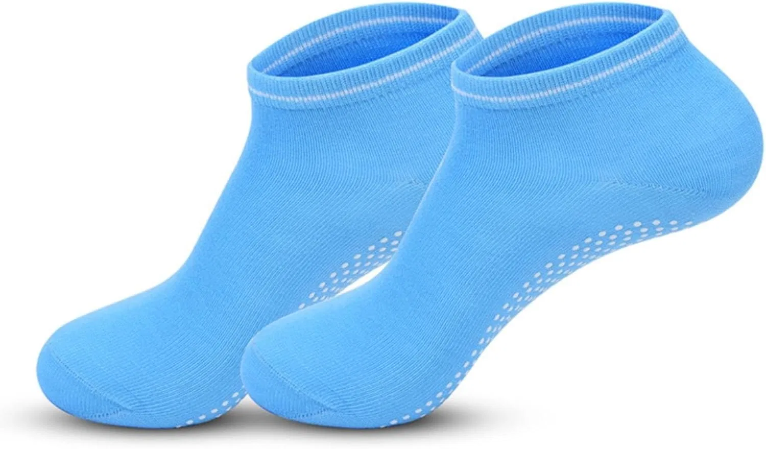 Женские носки для йоги с нескользящим покрытием, Light Blue — фото 2