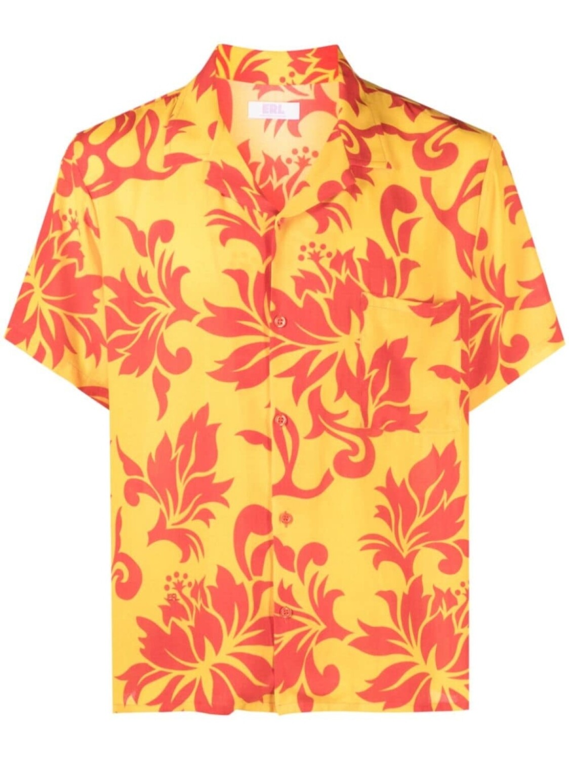 

ERL рубашка Tropical Flowers с короткими рукавами, желтый