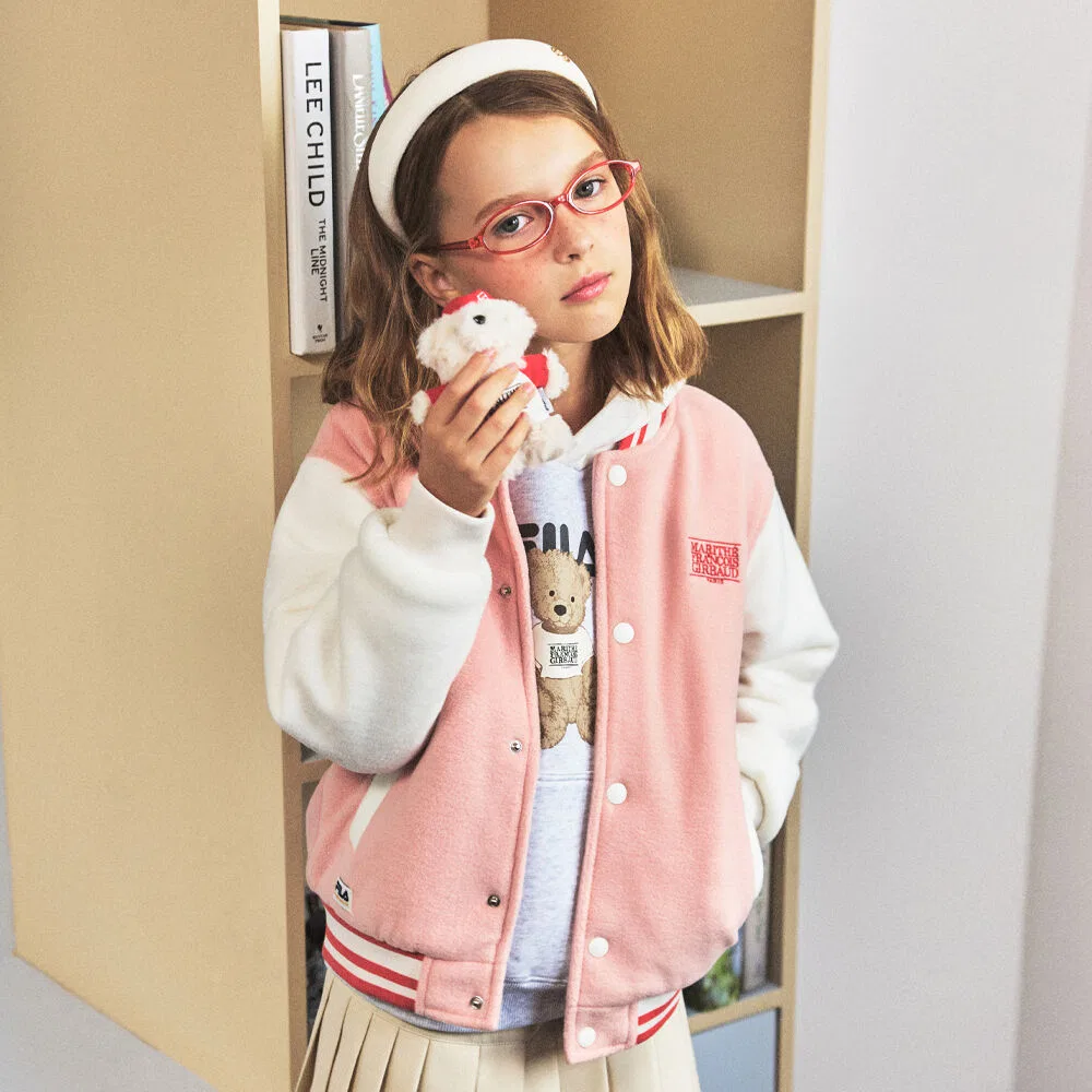 Детская флисовая куртка-бомбер Fila Kids, розовая, от Marithé Kids