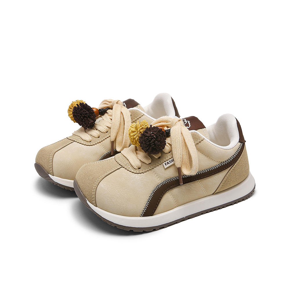 Lovely you Износостойкие и легкие женские скейтерские кеды Low Top в бело-голубом бежево-коричневом сосновом цвете, цвет White Blue Beige Brown Pinecone — фото 4