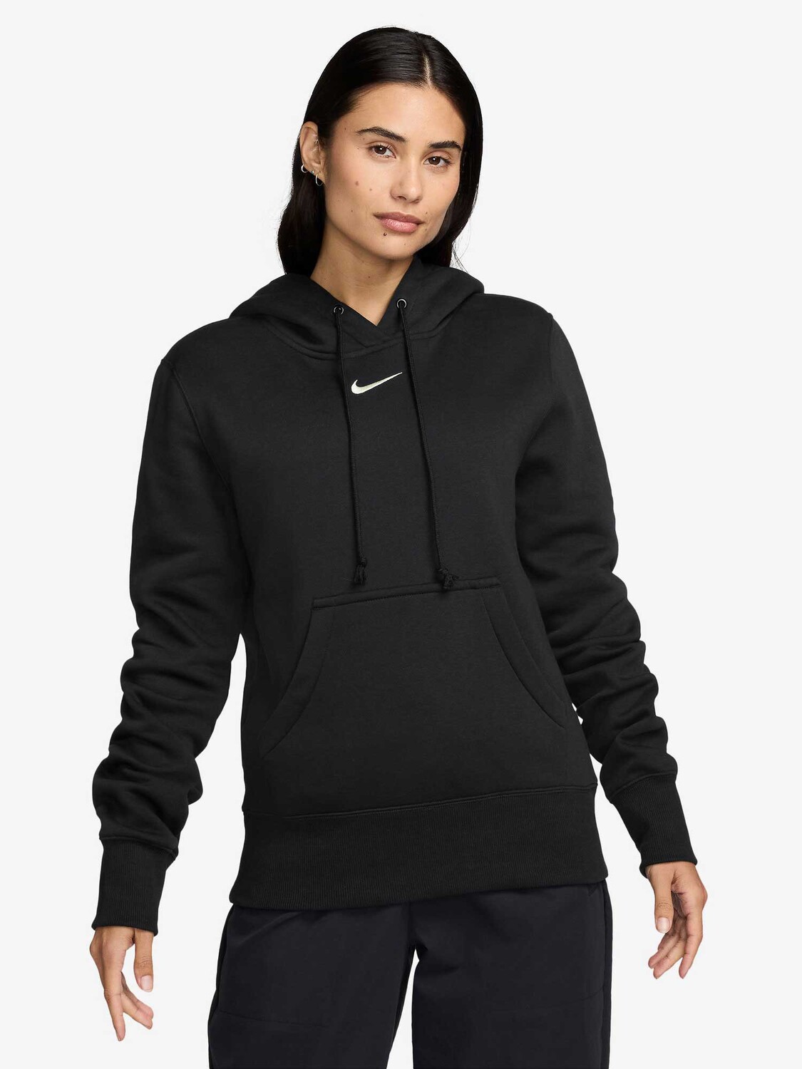 

Толстовка Nike W NSW PHNX FLC STD PO HOODIE, черный