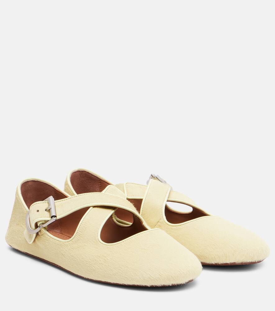 Балетки из телячьей кожи Alaïa, Limonade