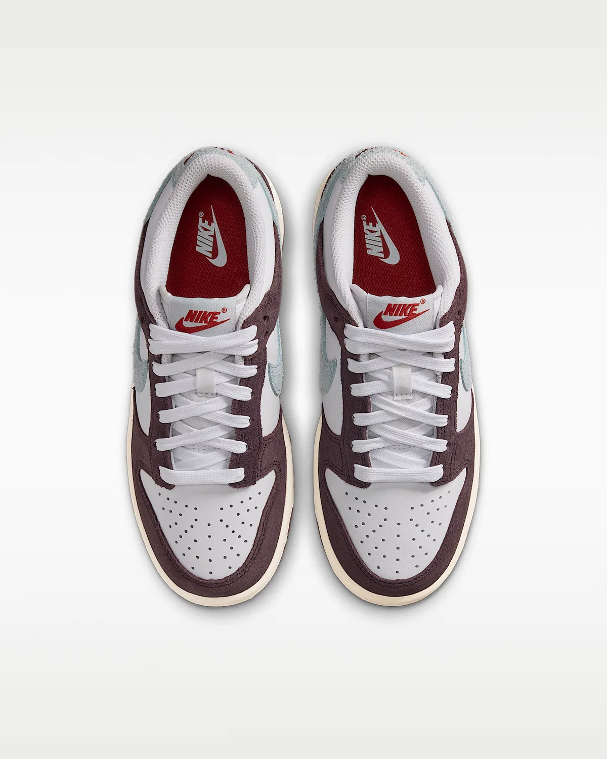 Кроссовки Nike Dunk Low SE для старших детей, White/Burgundy Ash/Team Crimson/Glacier Blue — фото 4