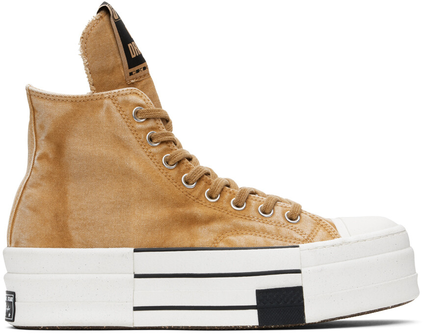 

Оранжевые кеды Converse Edition DBL Drkstar Rick Owens DRKSHDW, Blonde