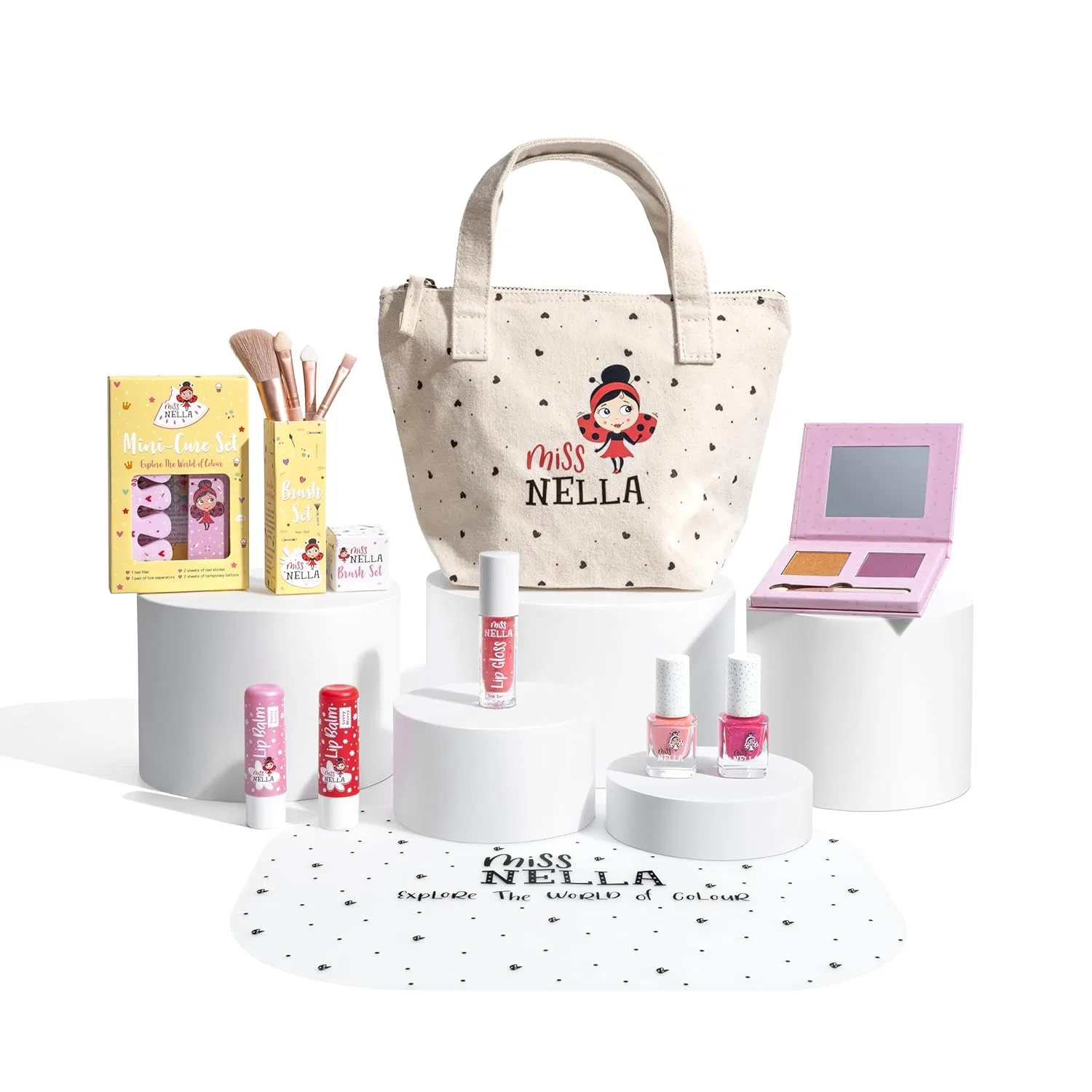 Детский набор косметики и лаков для ногтей Miss Nella Miss Nella, It'S My Party Pink