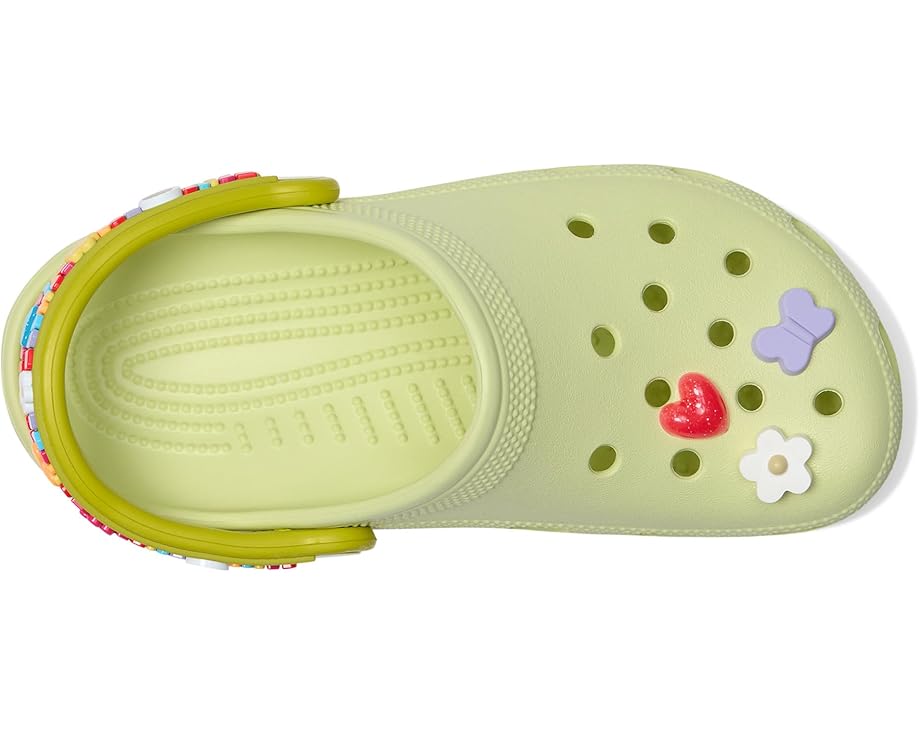 Сабо Crocs Kids Classic Clogs with Jibbitz Shoe Charms, цвет Frothy Green — фото 2
