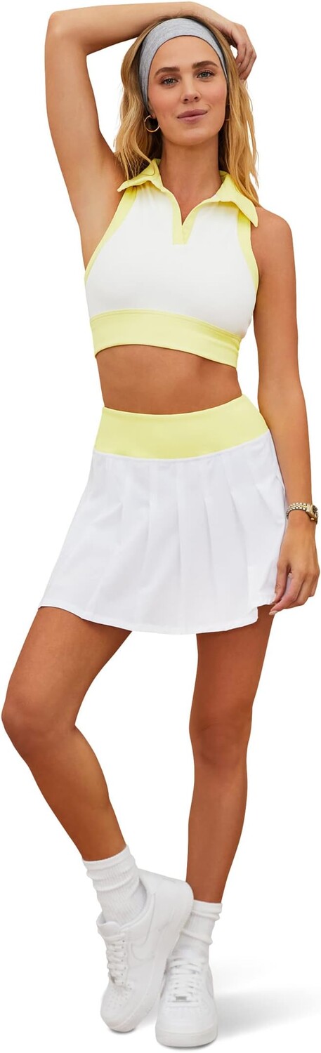 

Юбка Beach Riot Cape Tennis Skirt, цвет White Lemon Color-Block