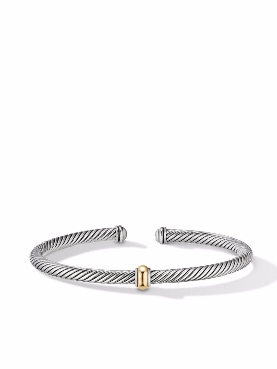 

Браслет Cable Classics Center Station из желтого золота David Yurman, серебряный