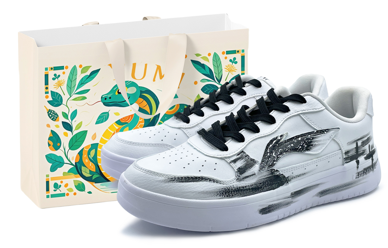 

LINING Кроссовки Low Top Skateboard Shoes для мужчин, черные, износостойкие и легкие, для катания на понтонных лодках