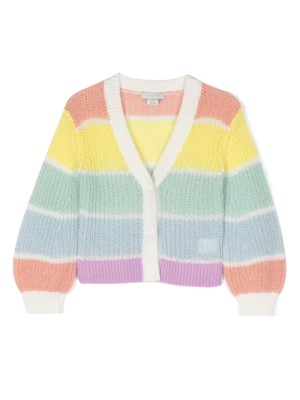 

Кардиган в полоску Stella McCartney Kids, желтый