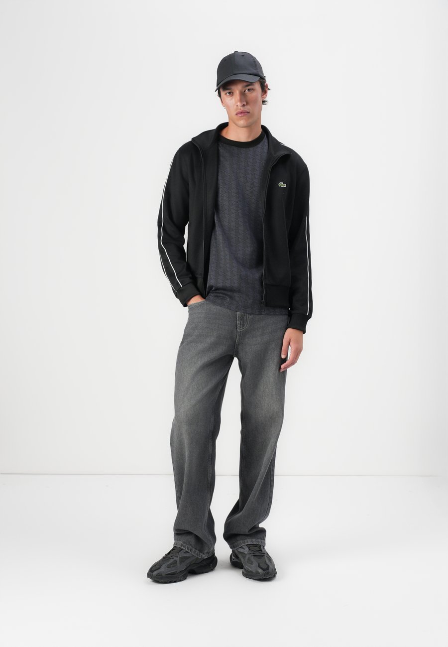 Толстовка Lacoste Zip-up sweatshirt, Black — фото 2
