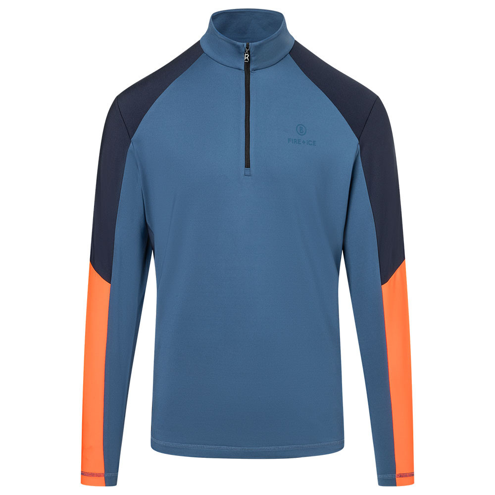 

Куртка Fire + Ice Berkan с застежкой-молнией на четверть длины (мужская) - сине-серая, Blue Grey