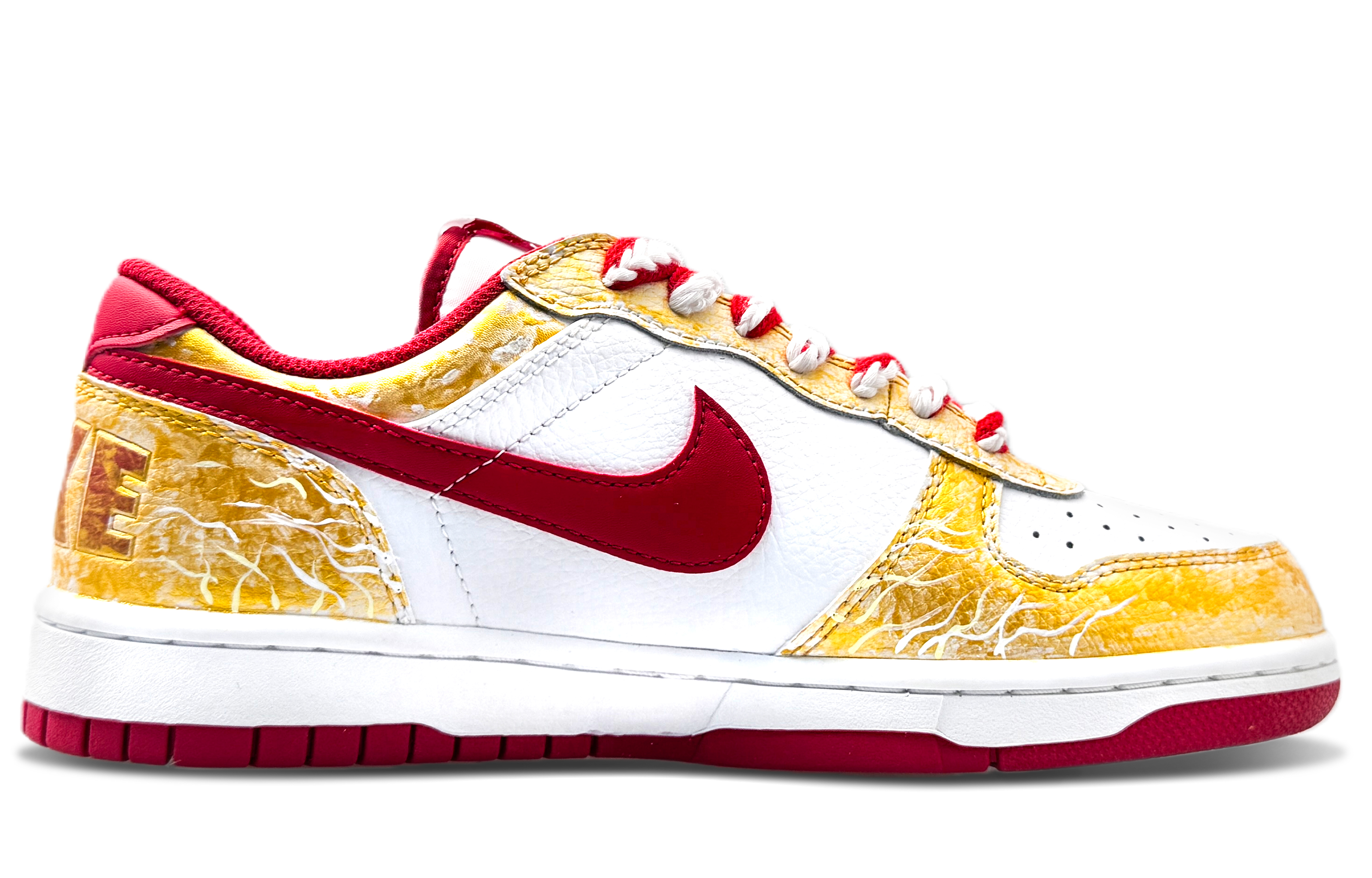 Nike Кроссовки для скейтбординга мужские Big Abrasion Resistant Breathable Low top Gold — фото 4