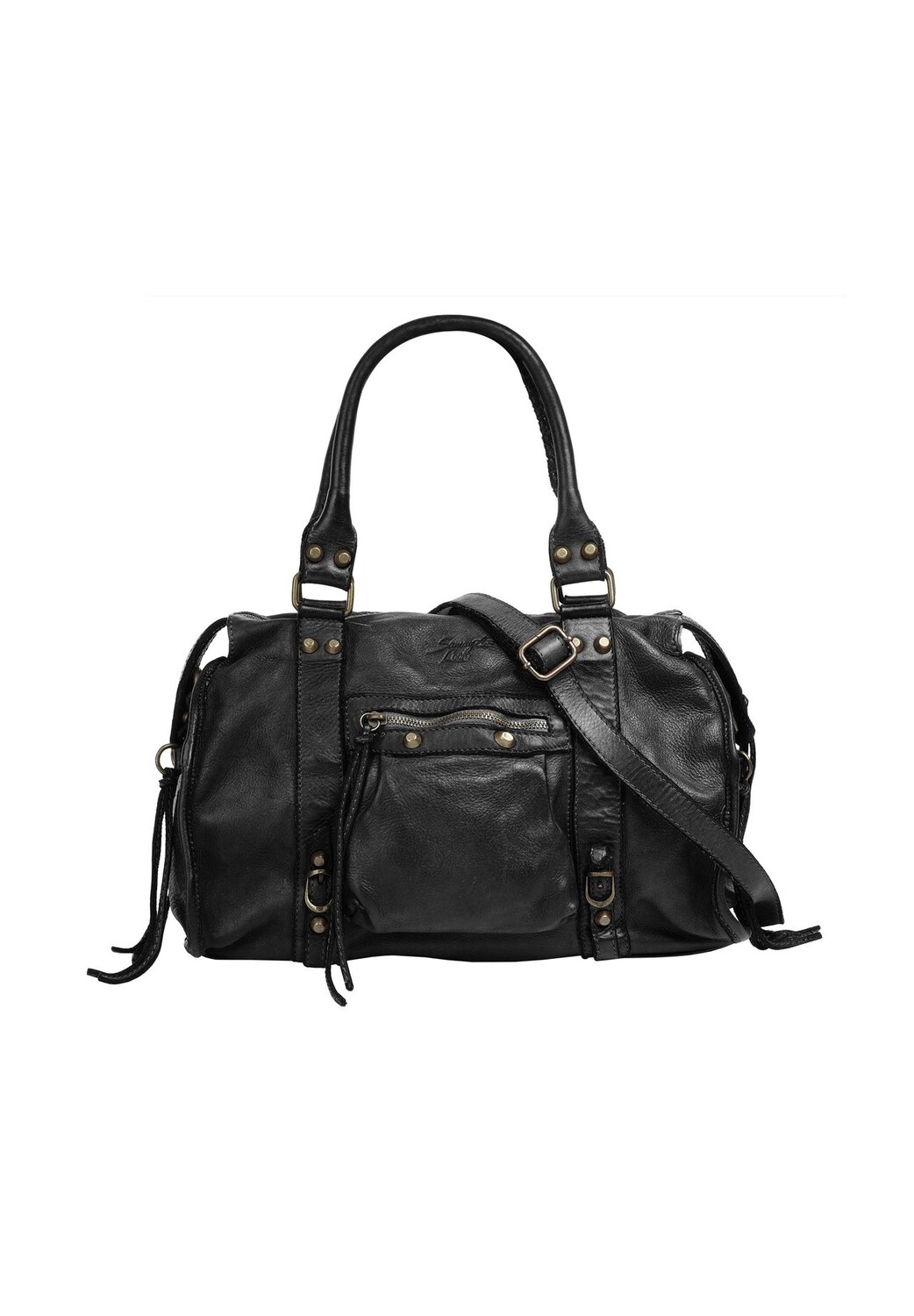 

Шопер, натуральная кожа, сделано в Италии Samantha Look, черный