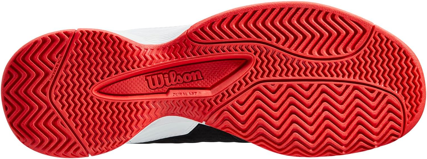 Кроссовки Wilson Unisex-Child Rush Pro Junior, белый/черный/красный — фото 3