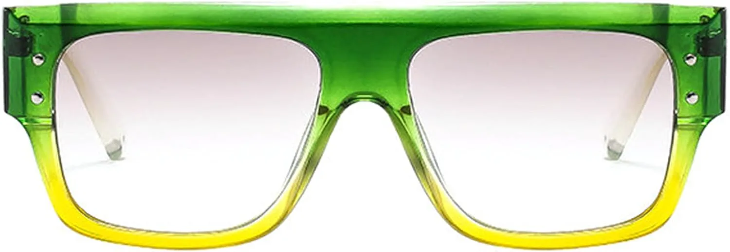 

Солнцезащитные очки Willochra для женщин и мужчин, большие солнцезащитные очки в винтажном стиле 70-х годов, квадратные очки, модные плоские очки-щитки, C5