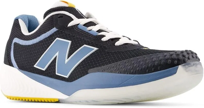Кроссовки теннисные New Balance FuelCell 996 V6, Black/Blue Gemstone/Apollo Gold — фото 2