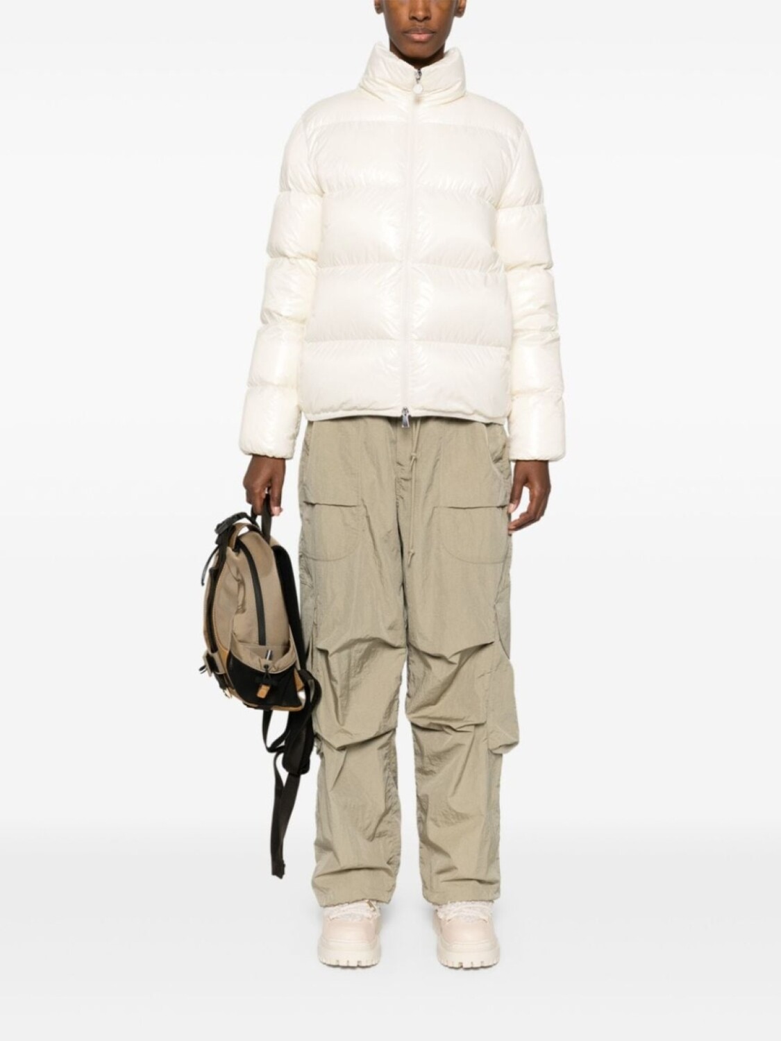 Moncler пуховик Abbadia, белый — фото 2