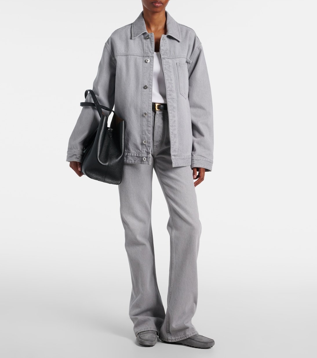 Гоммино замшевые мокасины для вождения Tod's, Grigio Elephant — фото 3