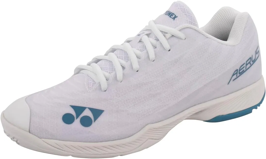 Мужские ультралегкие кроссовки для бадминтона YONEX Aerus Z2 с амортизацией Power Cushion+, White Blue