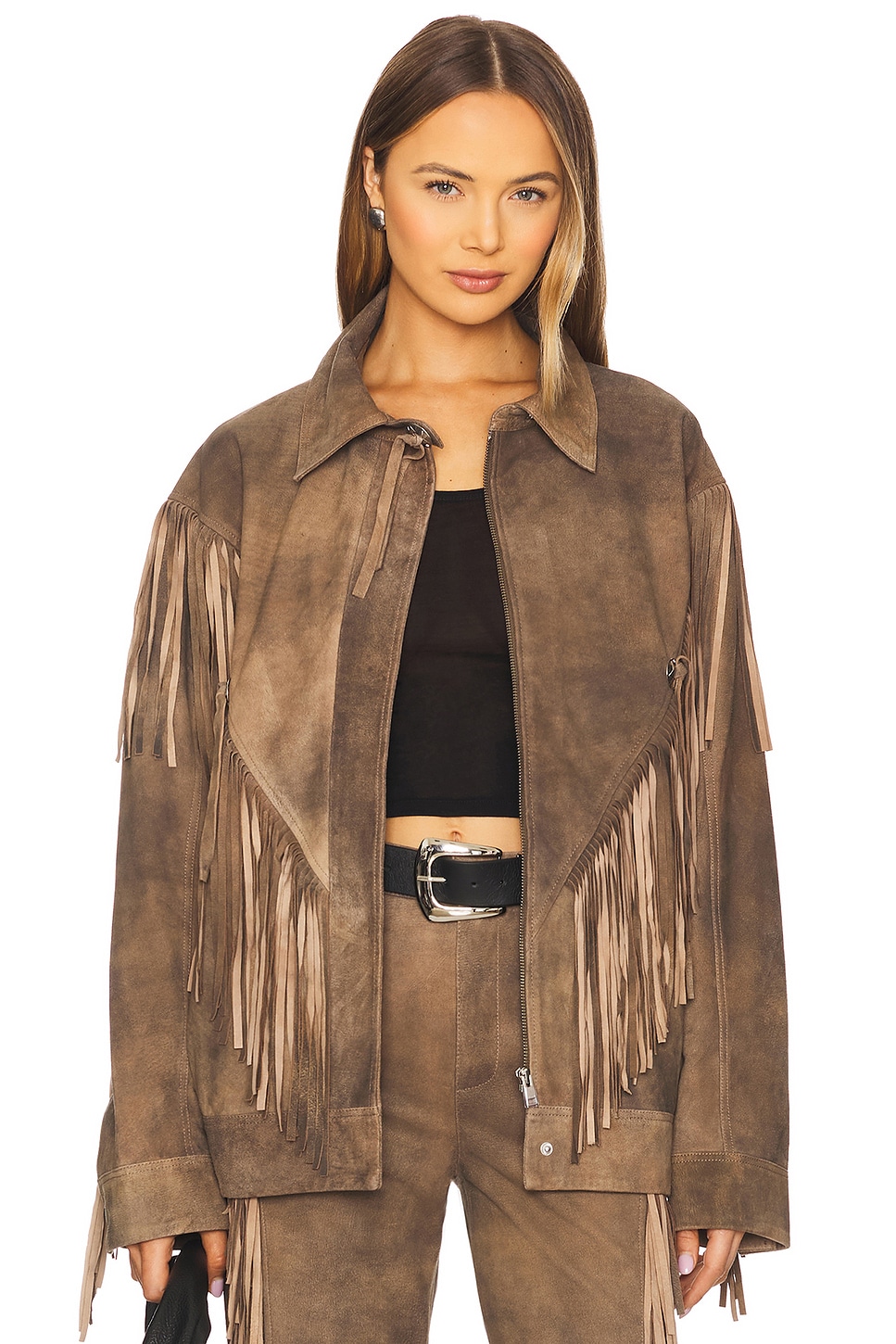 

Куртка X revolve arizona Lamarque, distressed tan