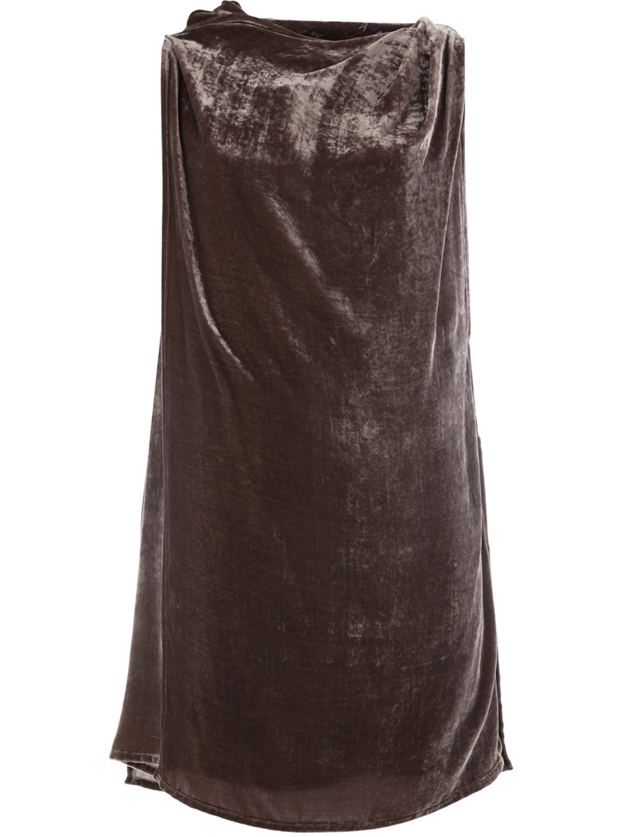 

Топ с драпировкой Rick Owens, коричневый